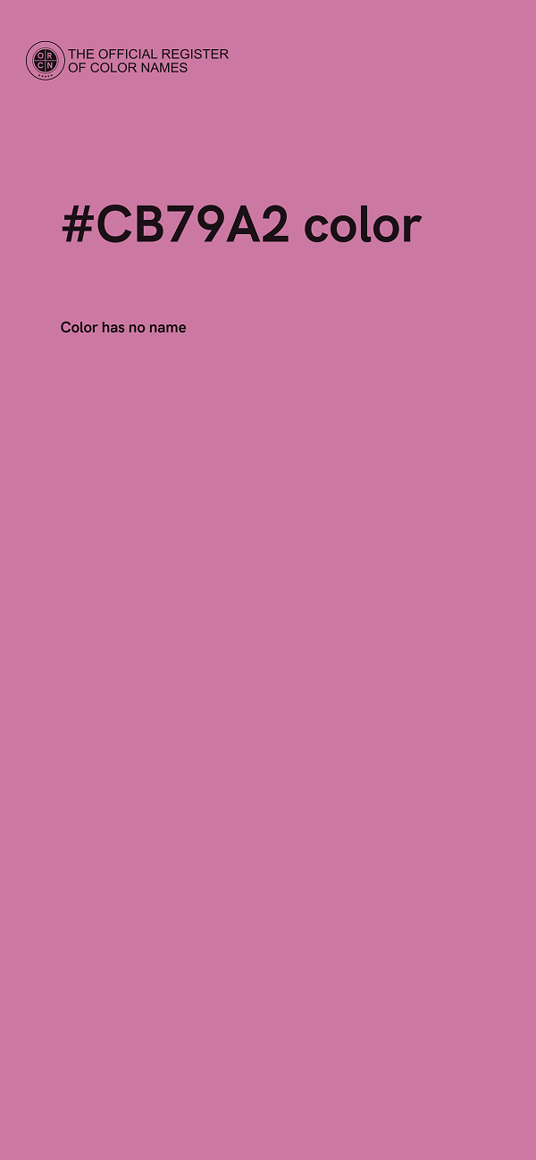 #CB79A2 color image