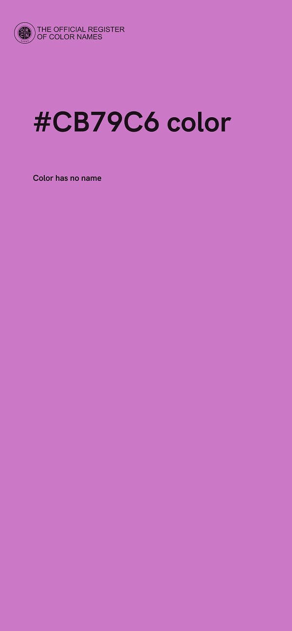 #CB79C6 color image