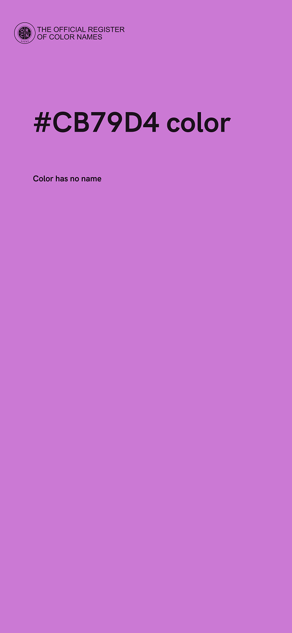 #CB79D4 color image