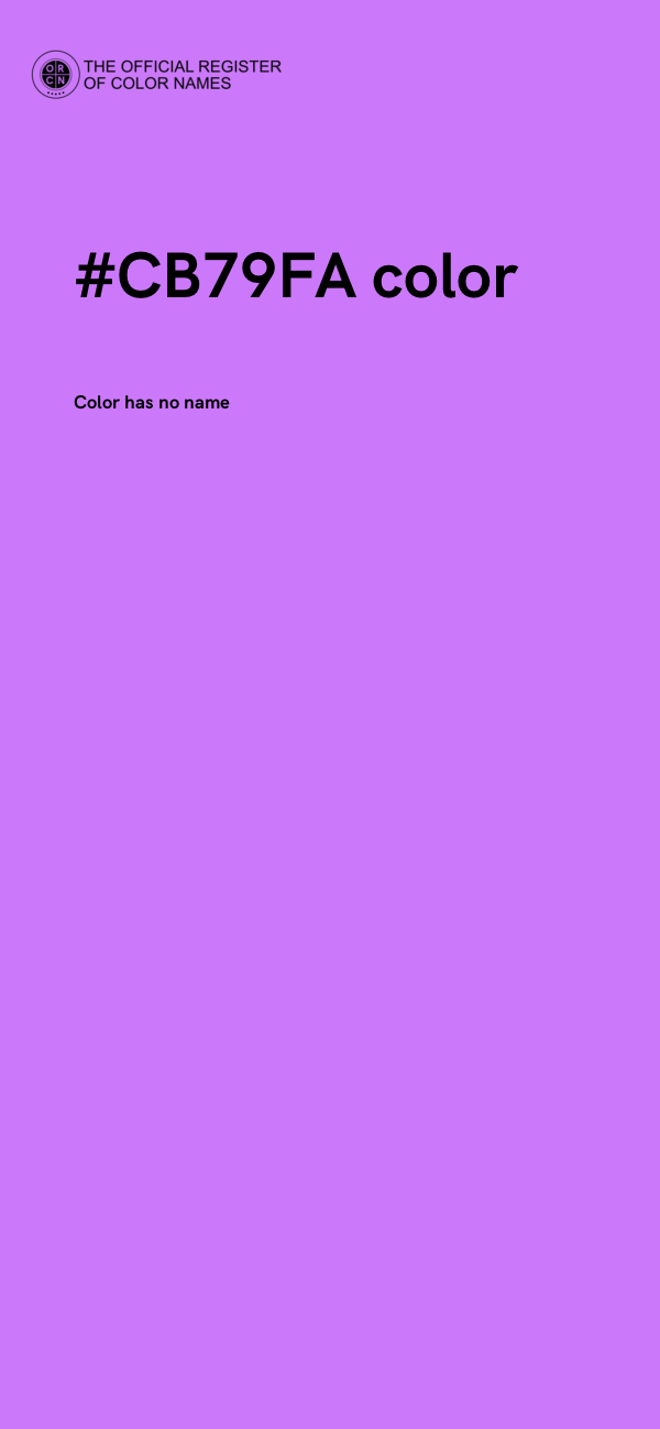 #CB79FA color image