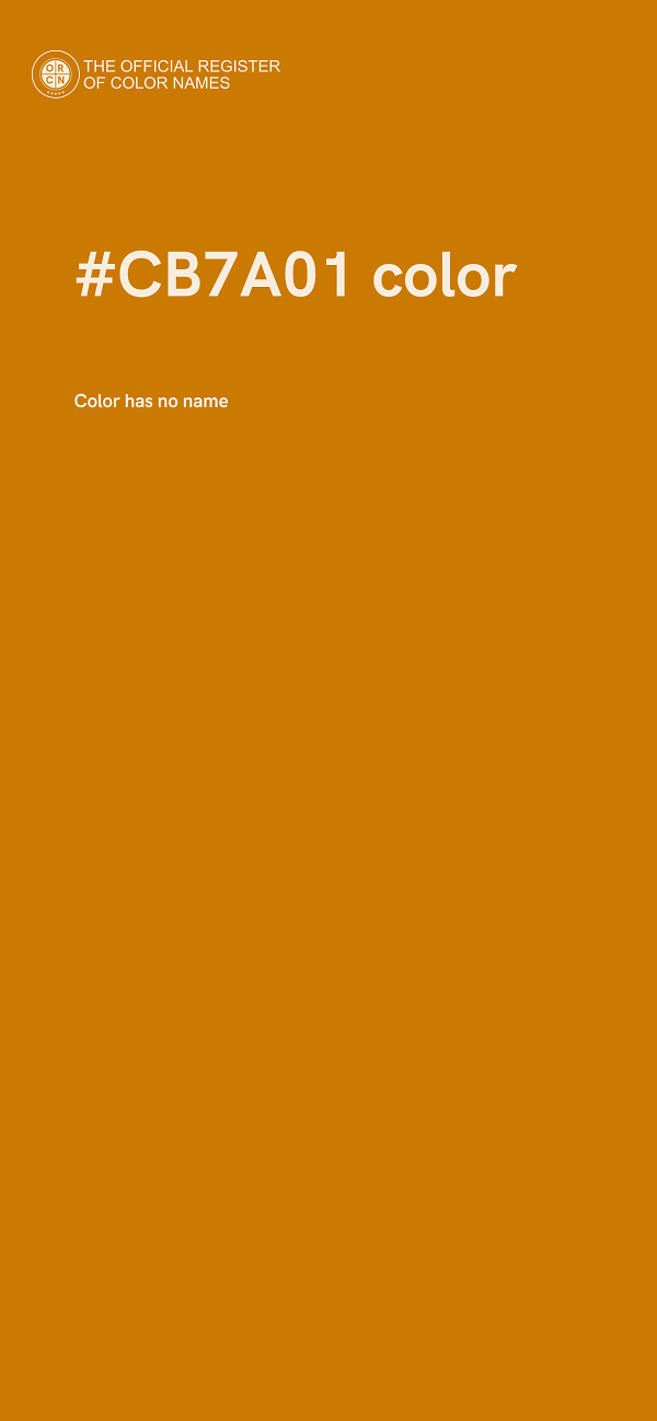 #CB7A01 color image