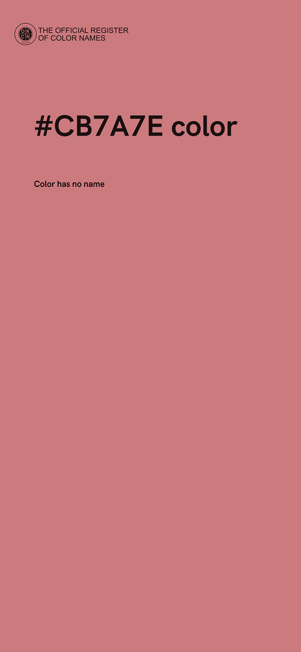 #CB7A7E color image