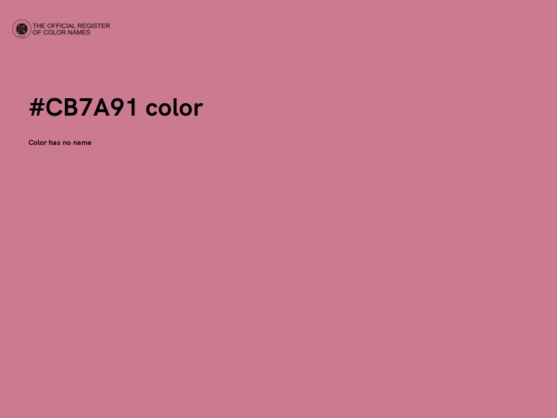 #CB7A91 color image