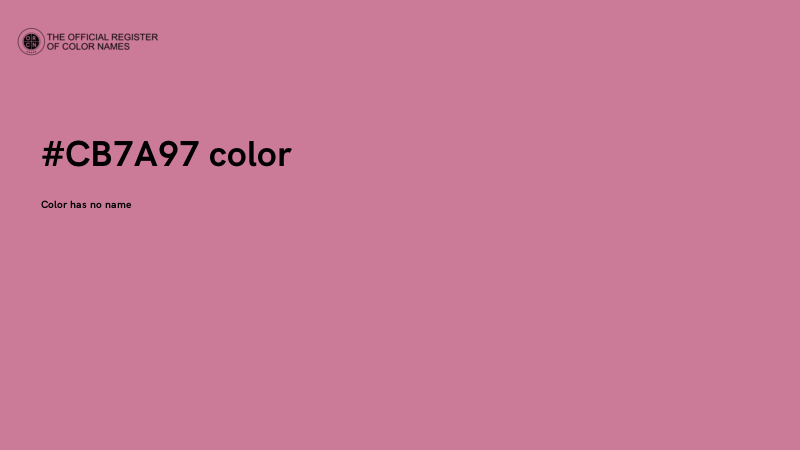 #CB7A97 color image