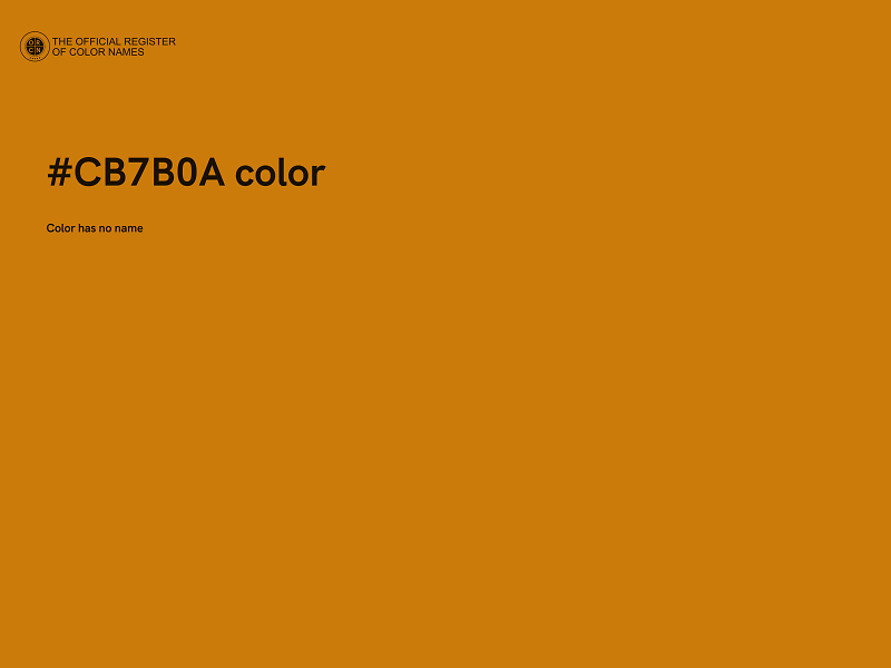 #CB7B0A color image