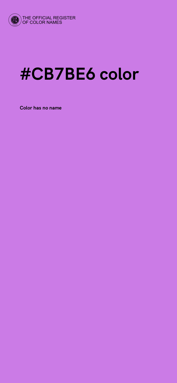 #CB7BE6 color image
