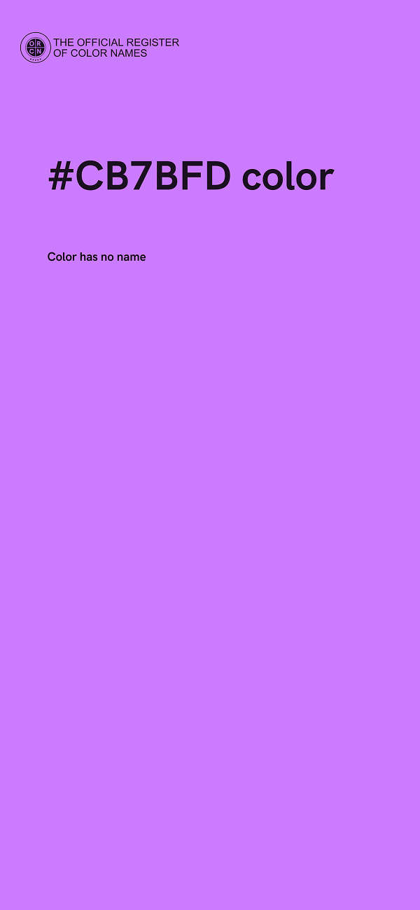 #CB7BFD color image