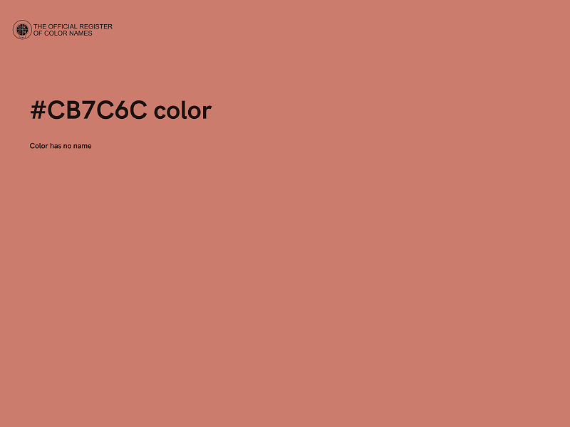 #CB7C6C color image