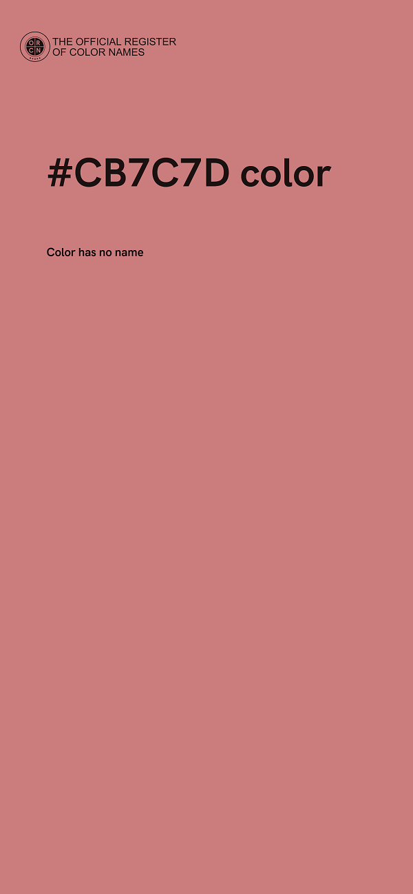 #CB7C7D color image
