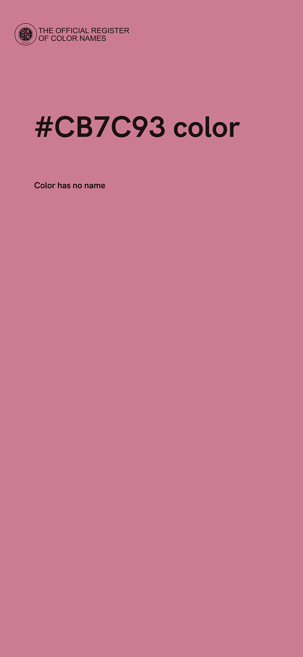 #CB7C93 color image