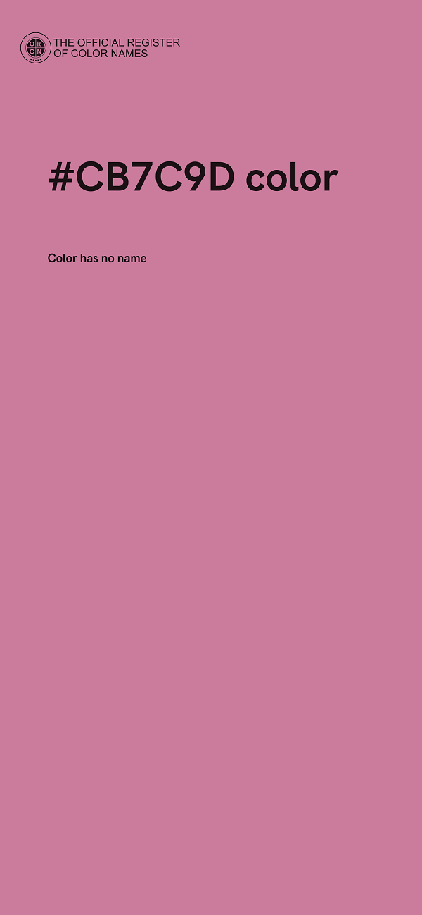 #CB7C9D color image