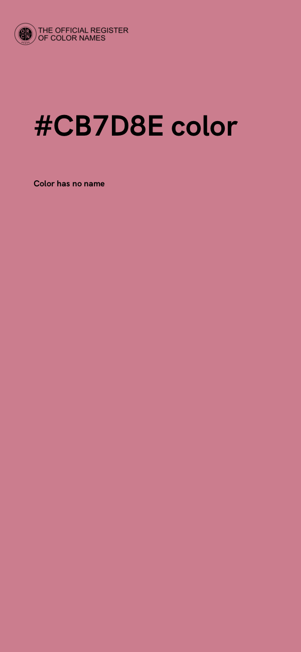 #CB7D8E color image