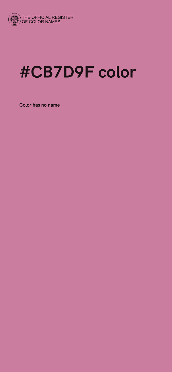 #CB7D9F color image