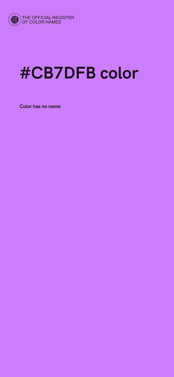 #CB7DFB color image