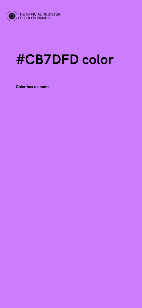 #CB7DFD color image