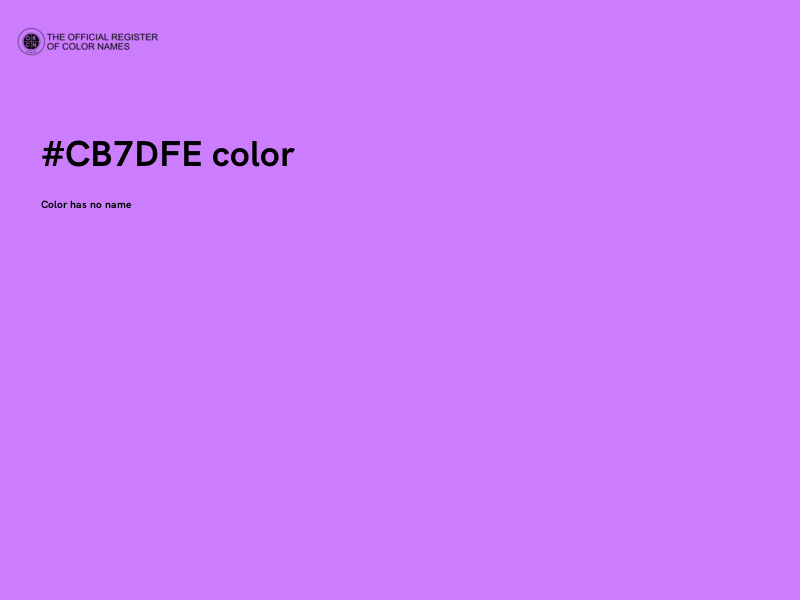 #CB7DFE color image
