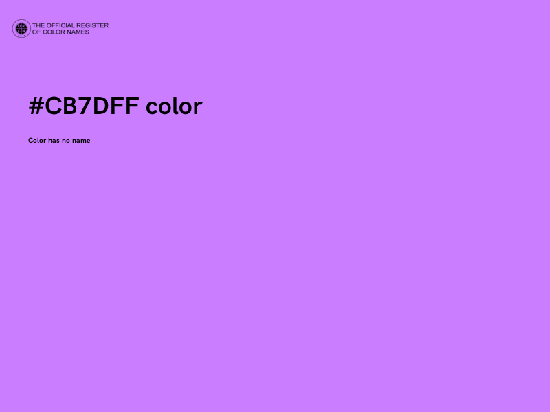 #CB7DFF color image