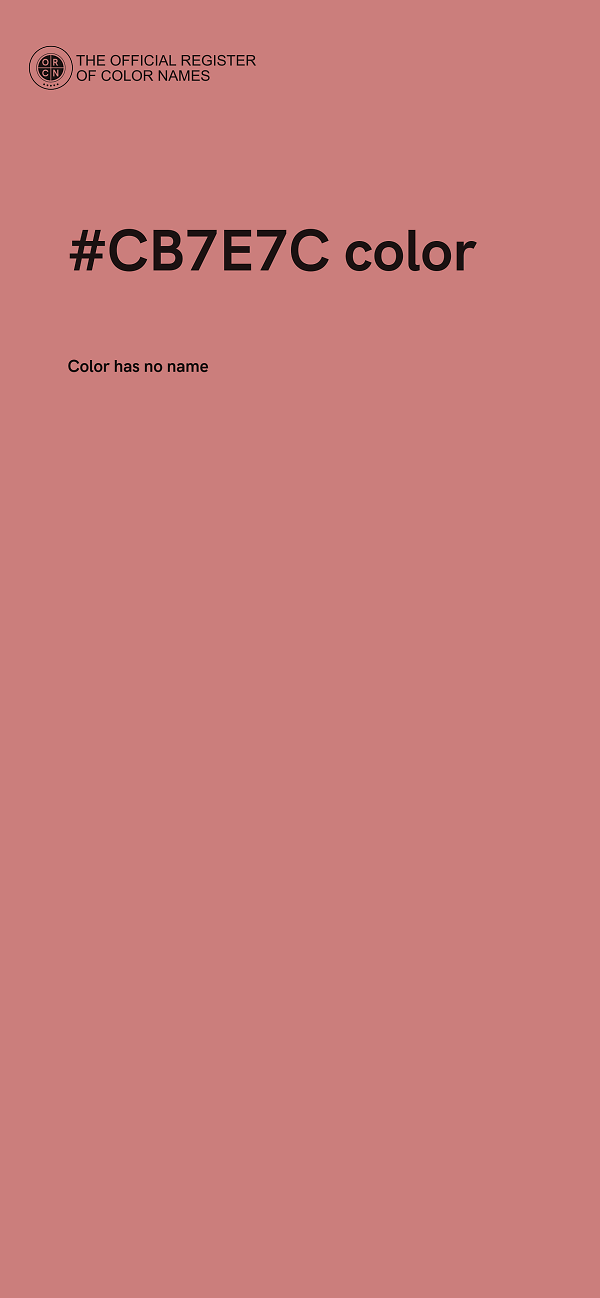 #CB7E7C color image
