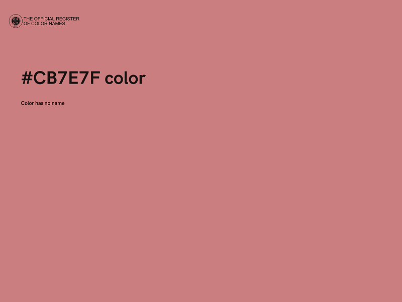 #CB7E7F color image