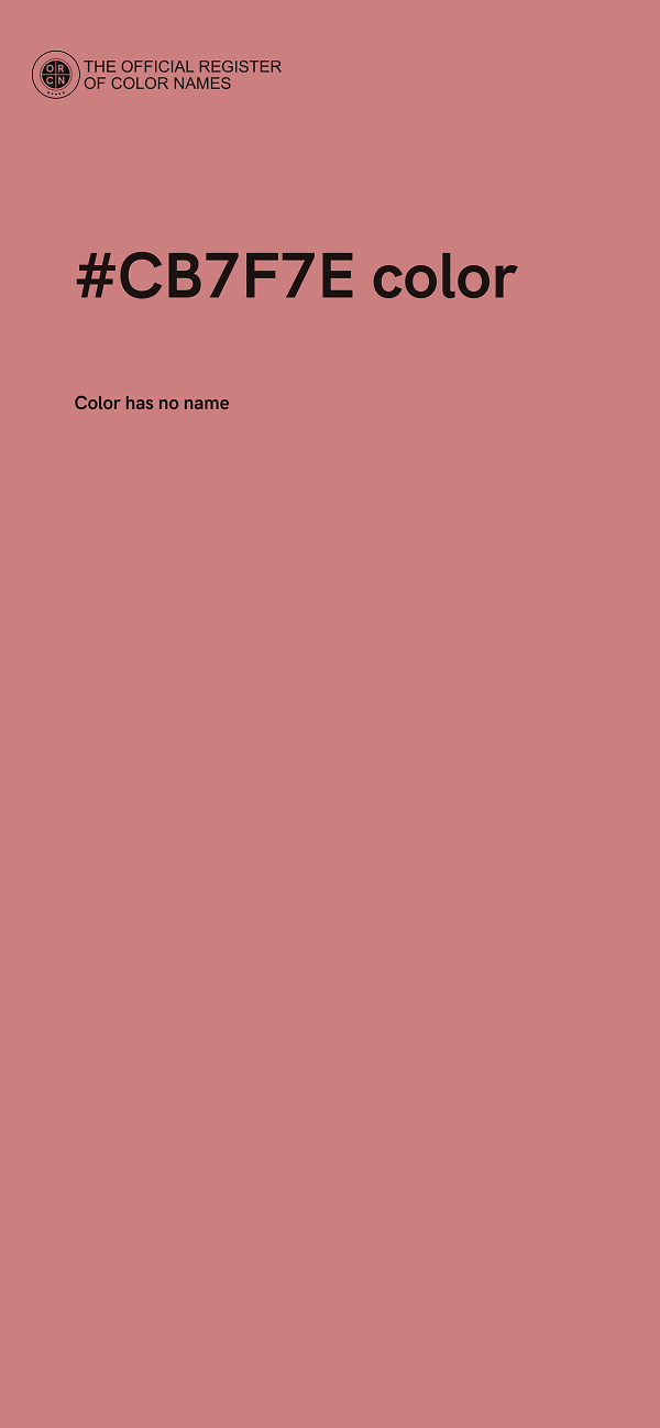 #CB7F7E color image