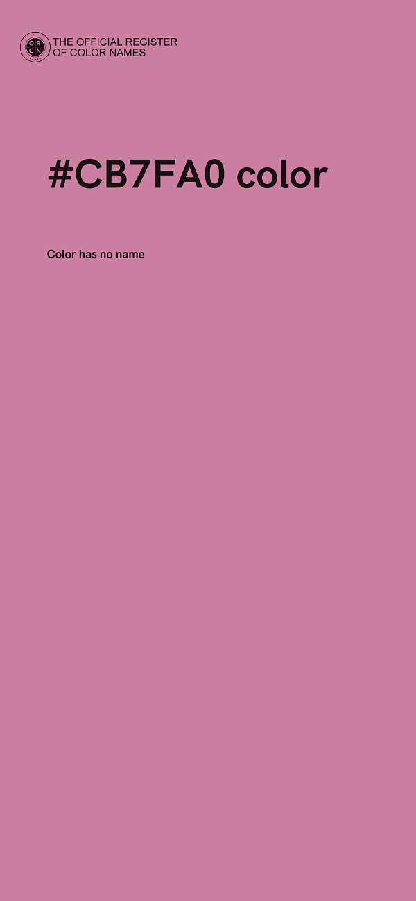 #CB7FA0 color image