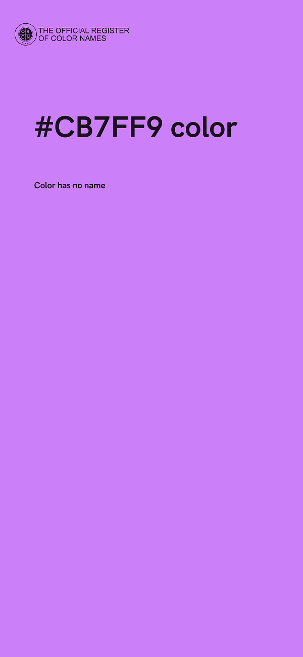 #CB7FF9 color image