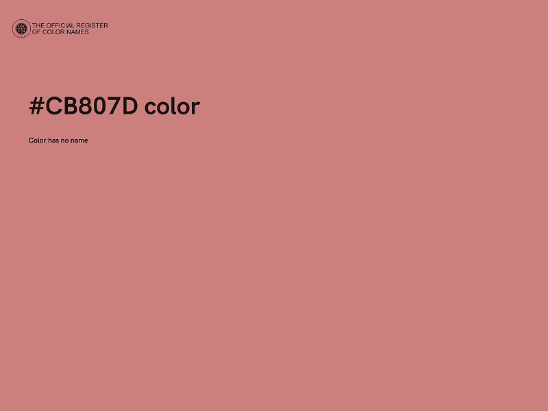 #CB807D color image