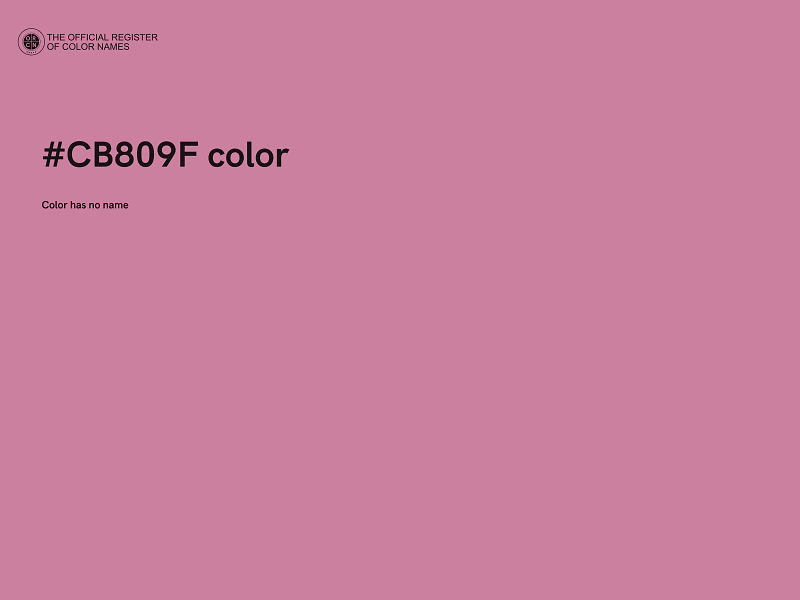 #CB809F color image