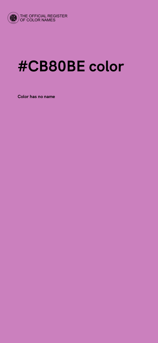 #CB80BE color image