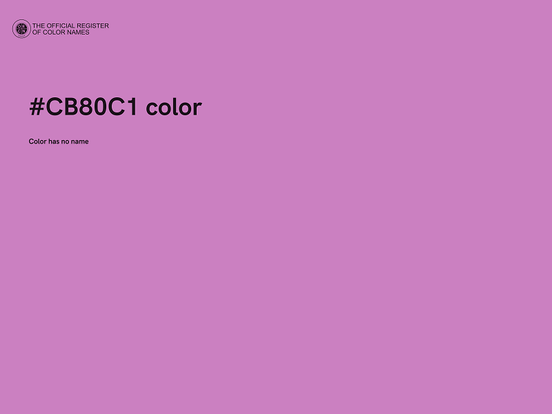 #CB80C1 color image