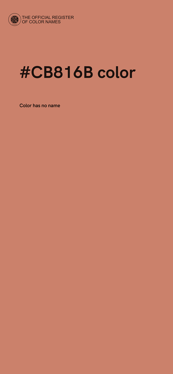 #CB816B color image