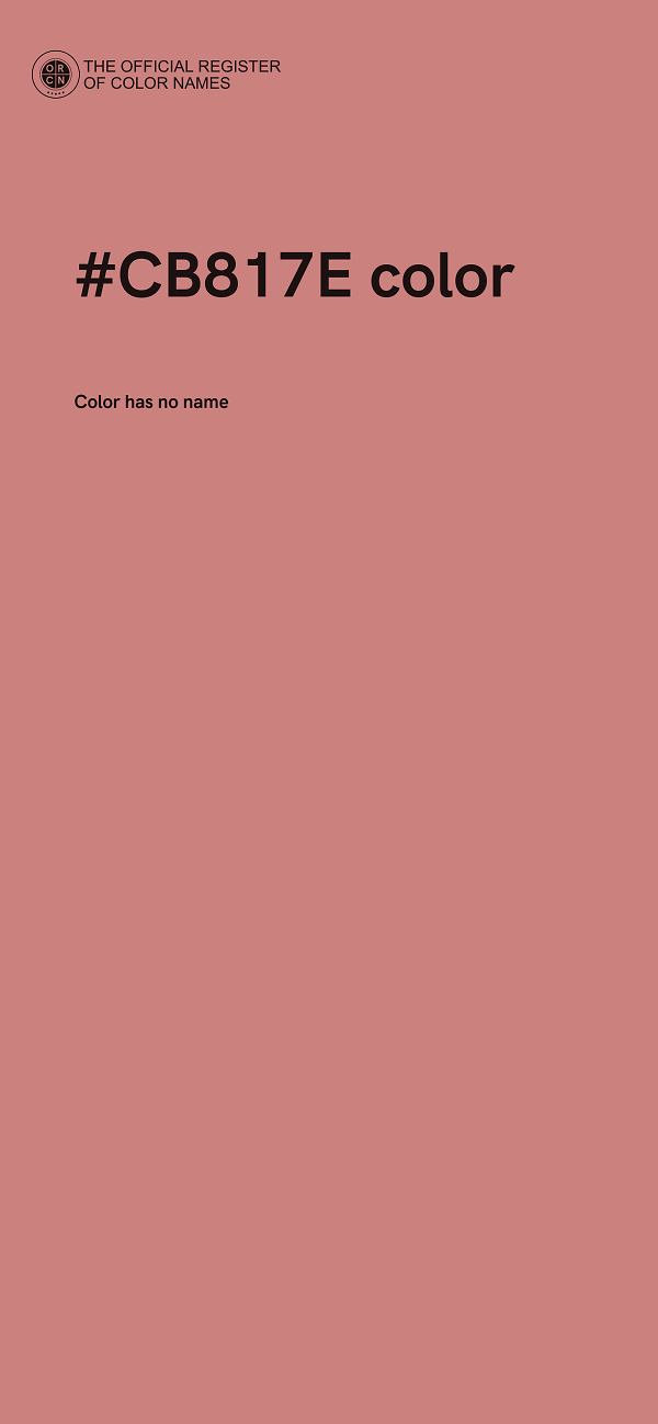 #CB817E color image
