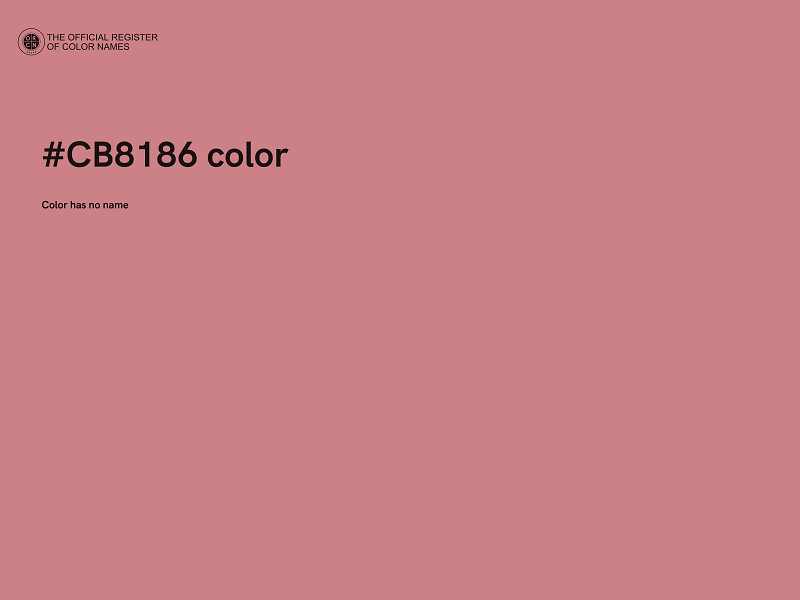 #CB8186 color image