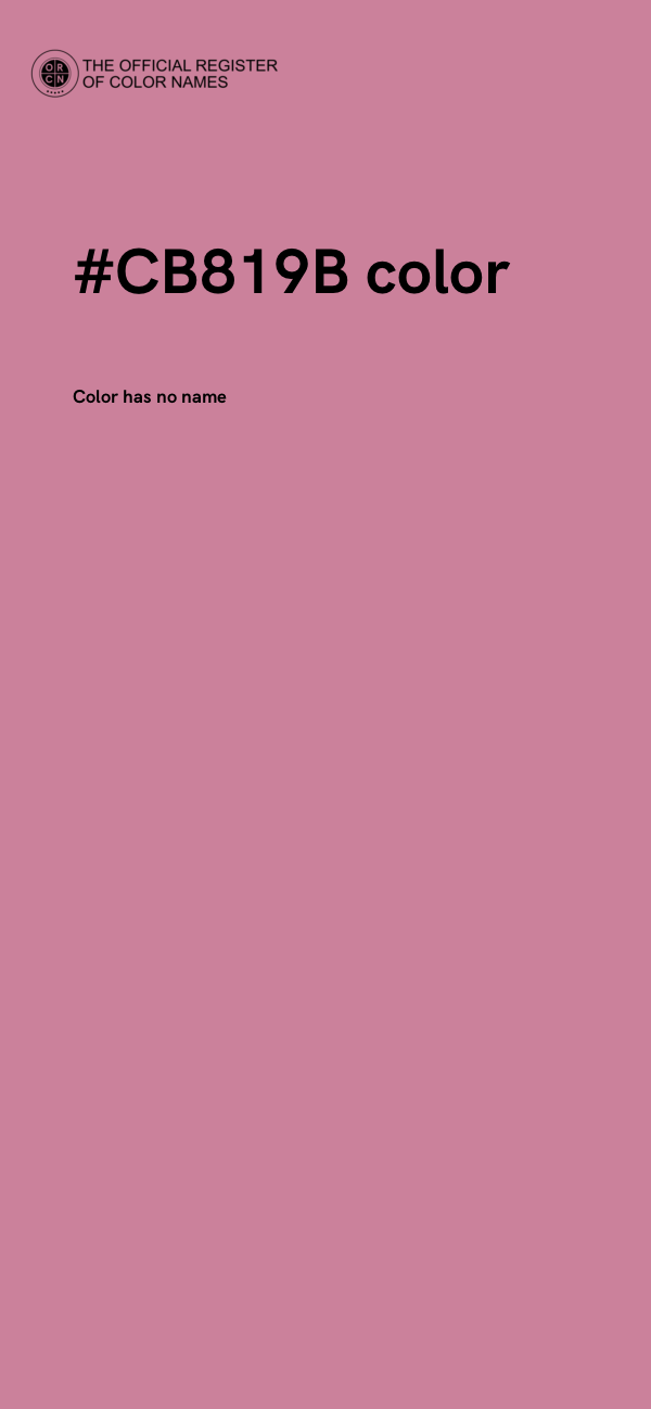 #CB819B color image