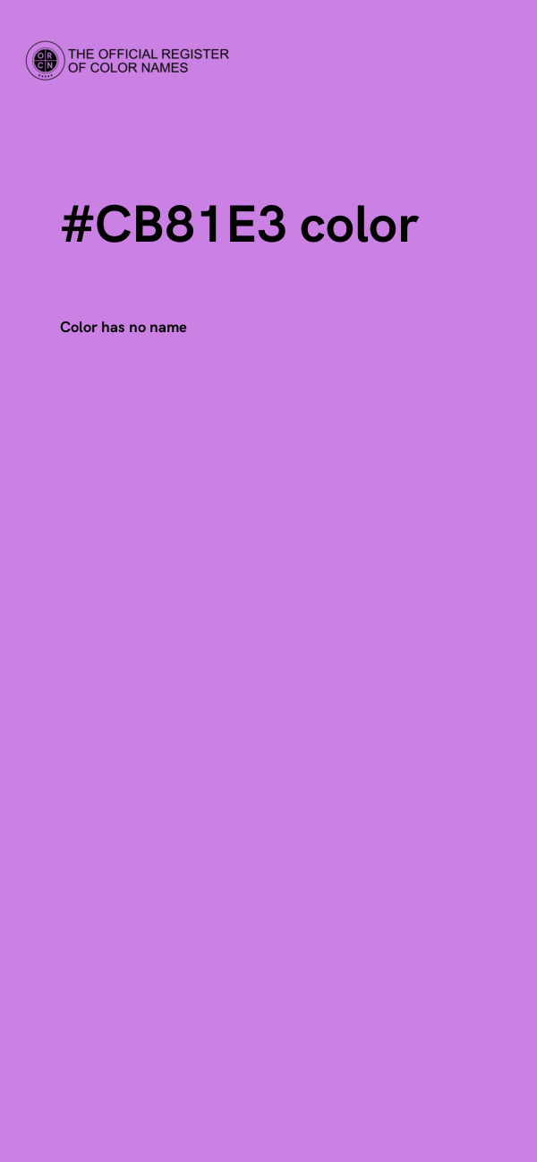 #CB81E3 color image