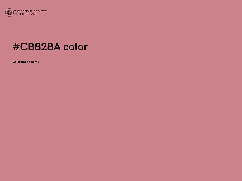 #CB828A color image