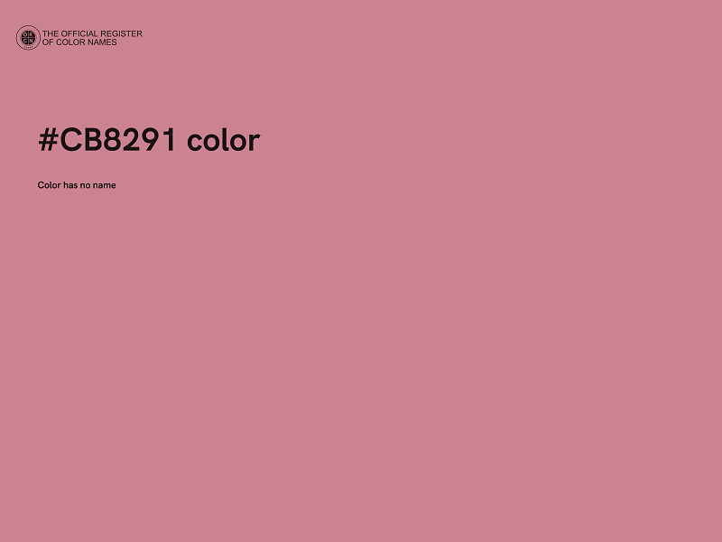 #CB8291 color image