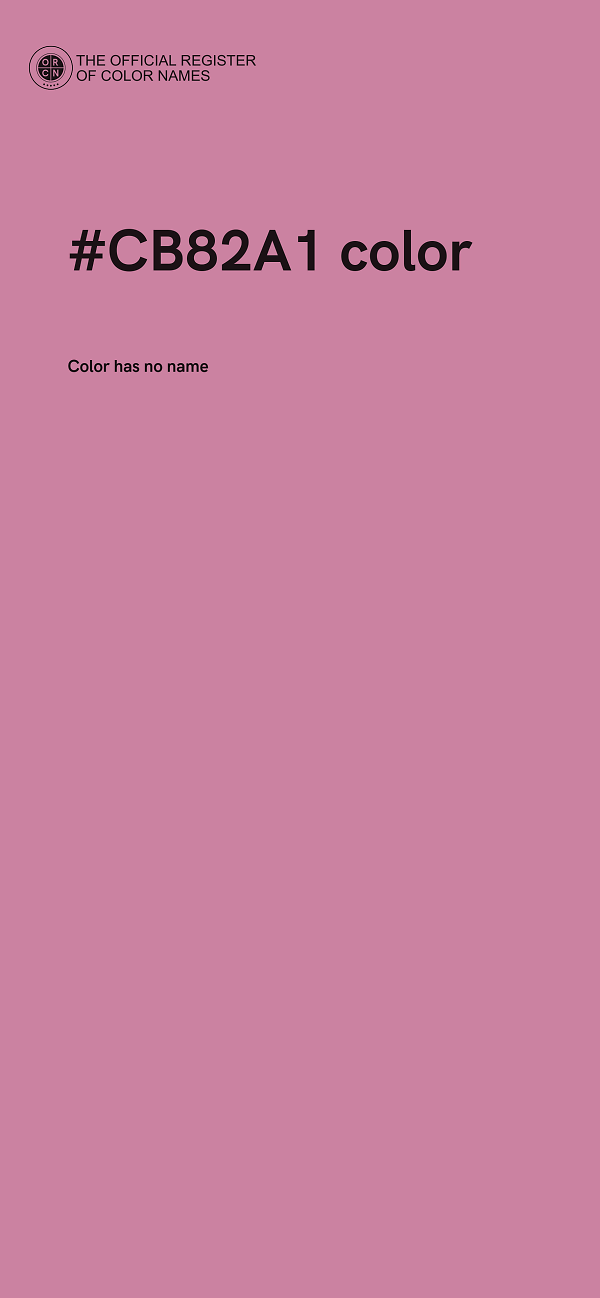 #CB82A1 color image