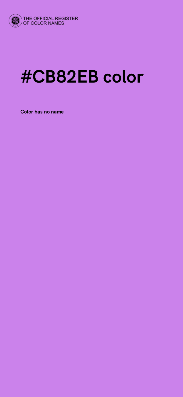#CB82EB color image
