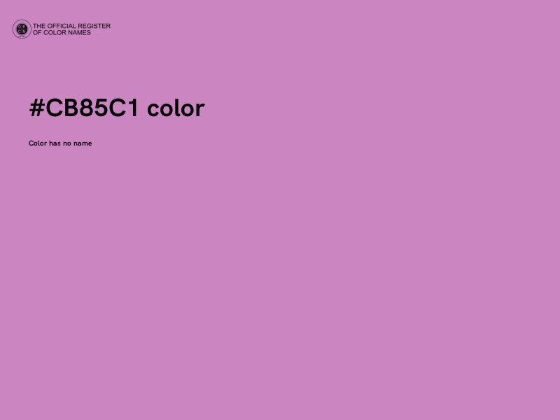 #CB85C1 color image