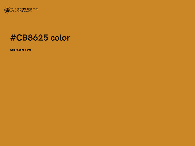 #CB8625 color image