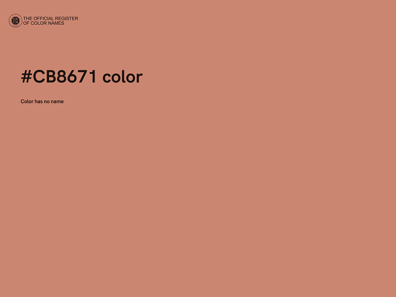 #CB8671 color image