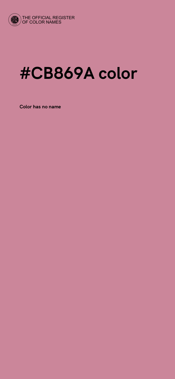 #CB869A color image