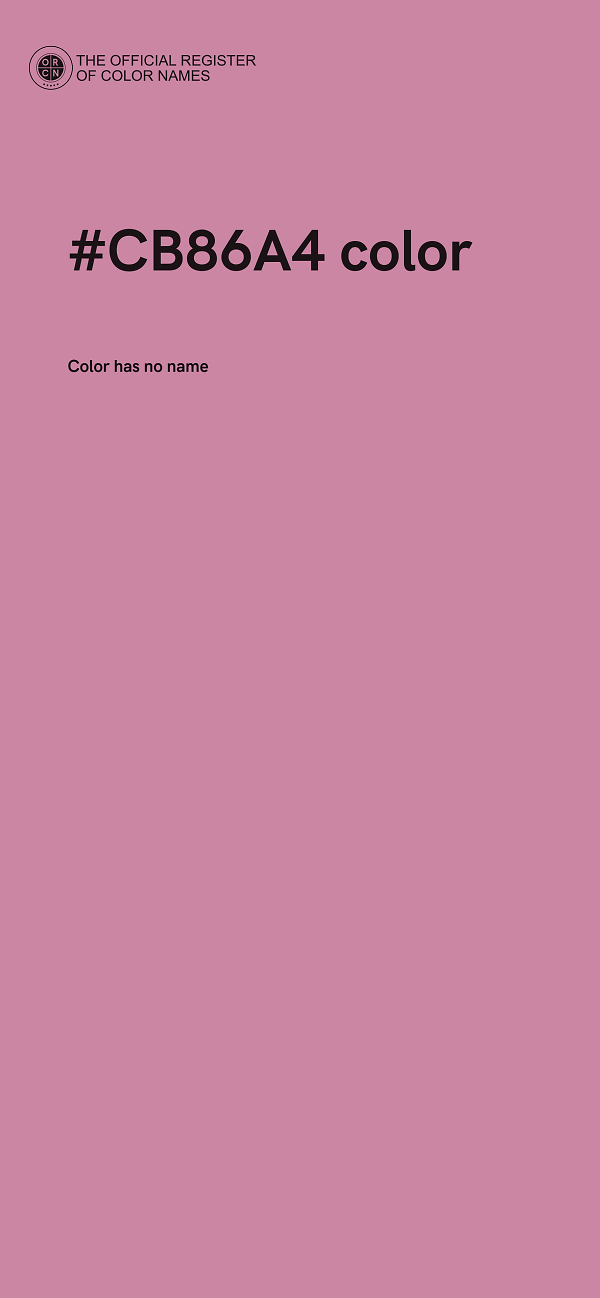 #CB86A4 color image