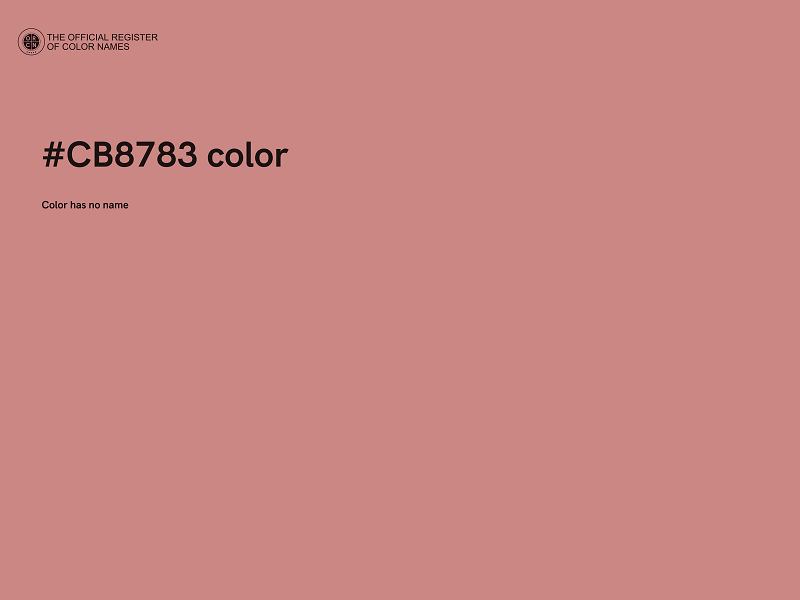 #CB8783 color image
