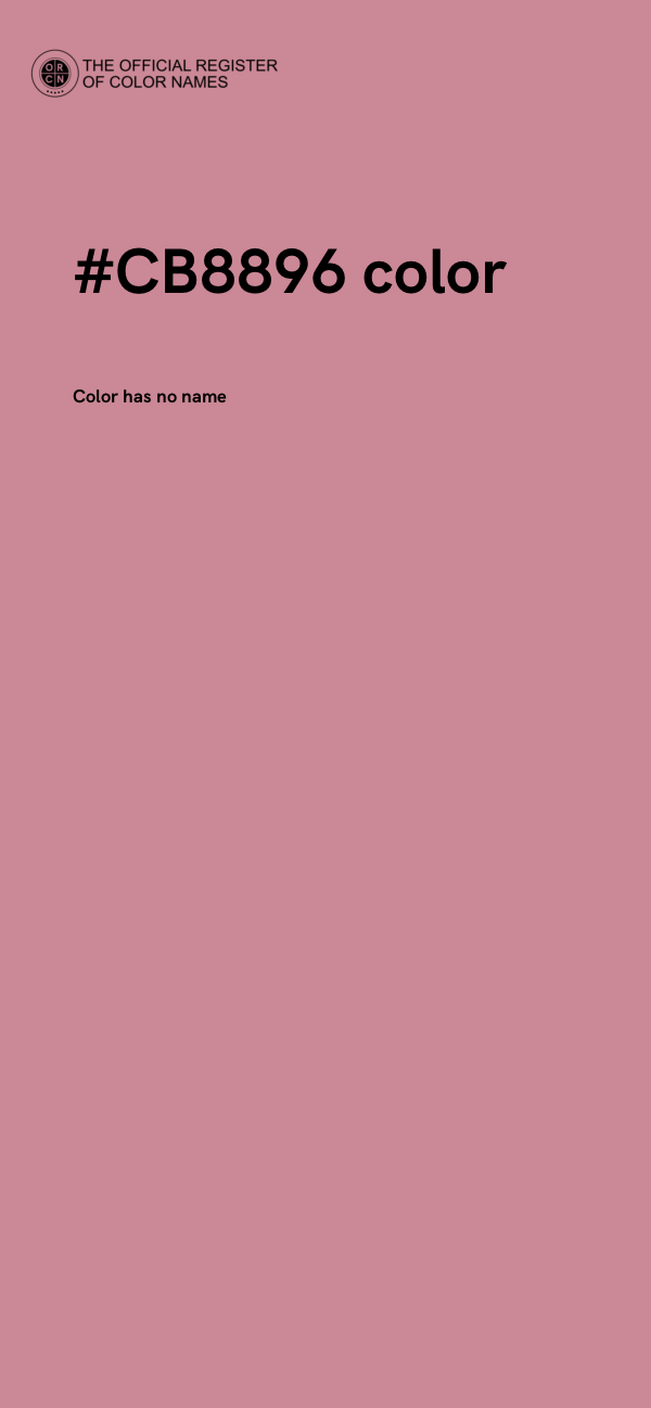 #CB8896 color image