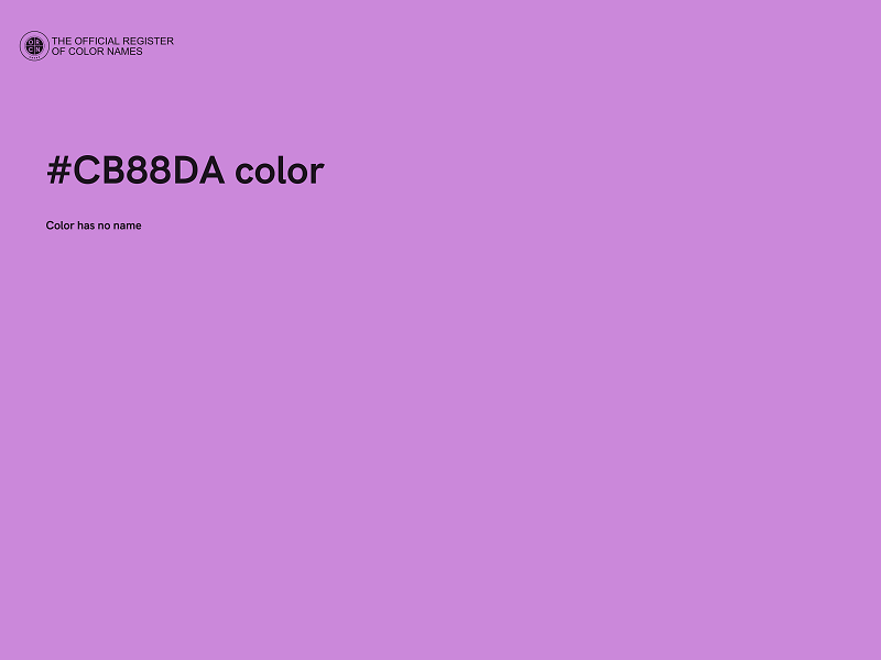 #CB88DA color image