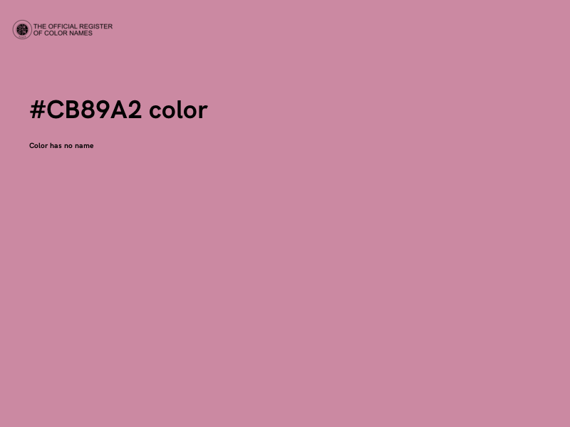 #CB89A2 color image