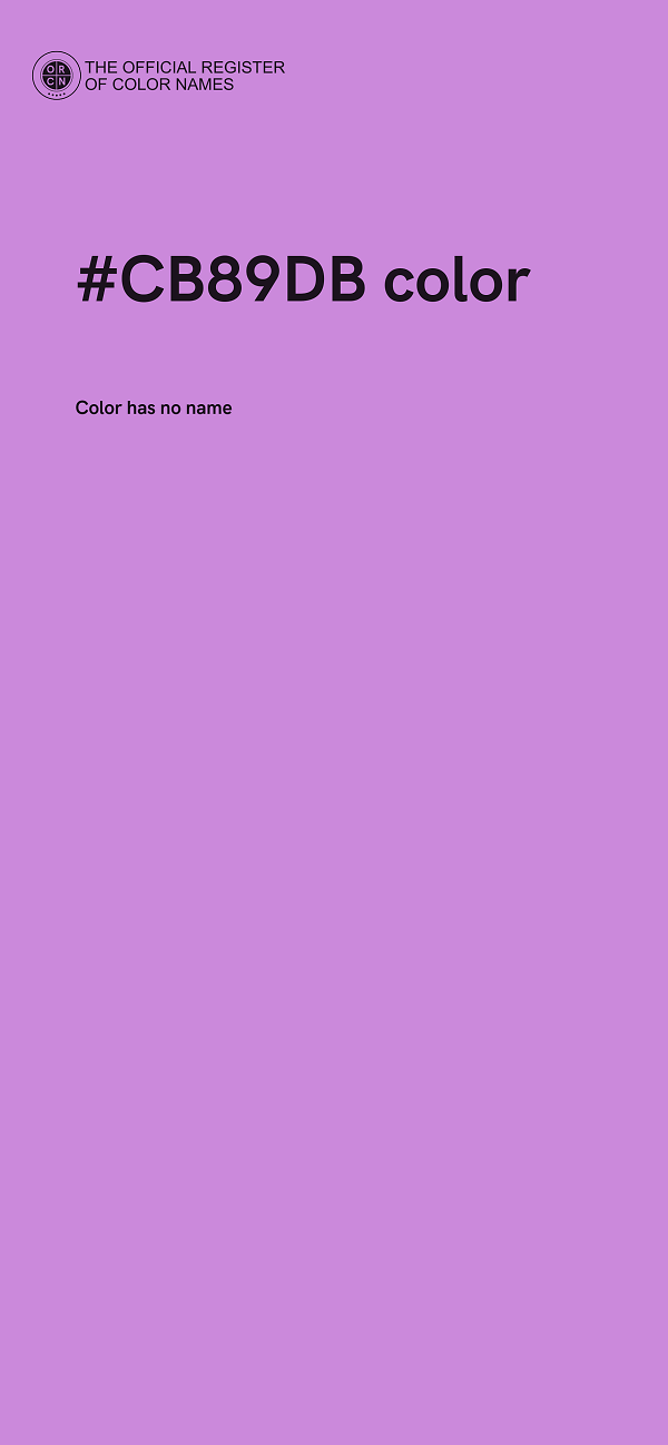 #CB89DB color image