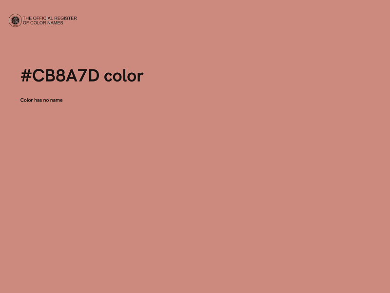 #CB8A7D color image